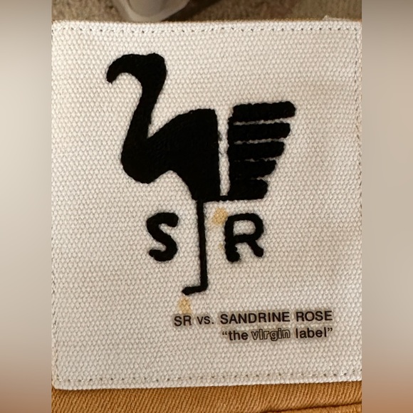 Free People Sandrine Rose Beige Jean Shorts Gold Side Zippers Fringe Tri… - Picture 11 of 11